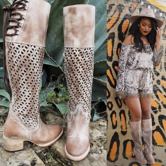 Stylish Tan Knee-High Boots - Picture 2 of 9